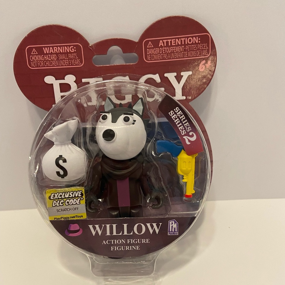PIGGY WILLOW 3.5” Series 2 Action Figure Wolf Roblox w/ DLC Code Brand New